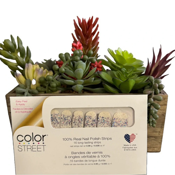 New Color Street Nail Polish Strips • Less Bitter More Glitter • Glitter Overlay - Picture 1 of 3